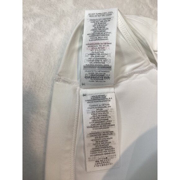 Gymshark White Crossover Sports Bra S Lightweight & Breathable With Pads - Picture 6 of 8